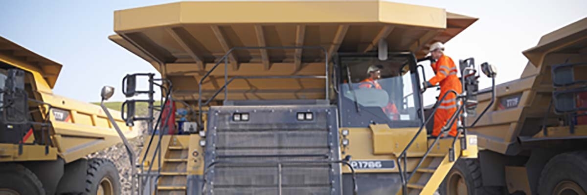 Men on heavy equipment