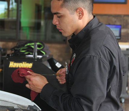 Havoline pro changing oil